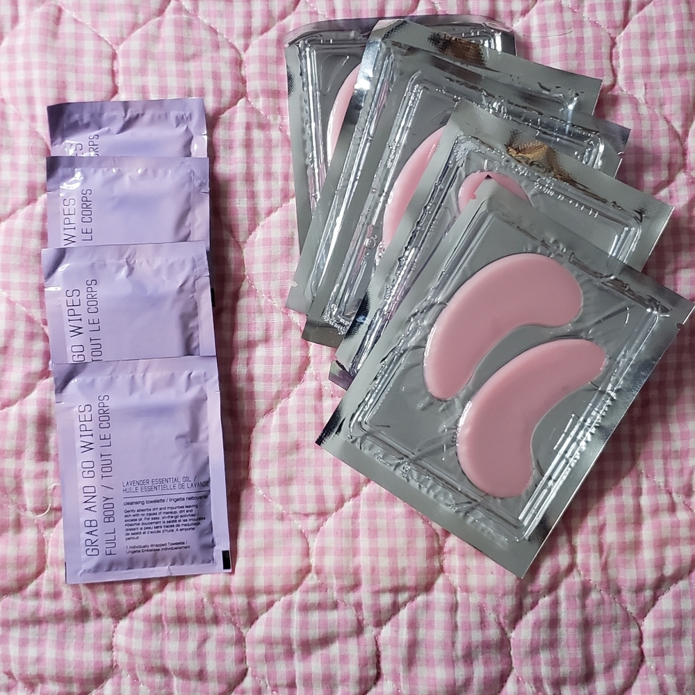 Set-4 body wipes & 5 eye mask